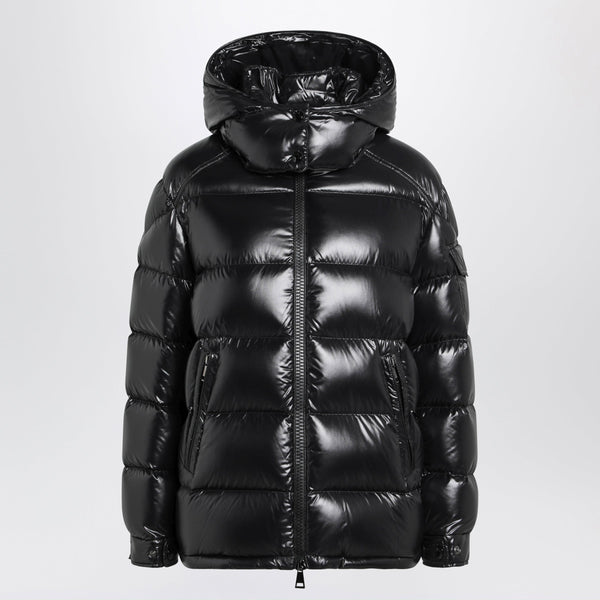 Maire Down Jacket In Black Laqué Nylon