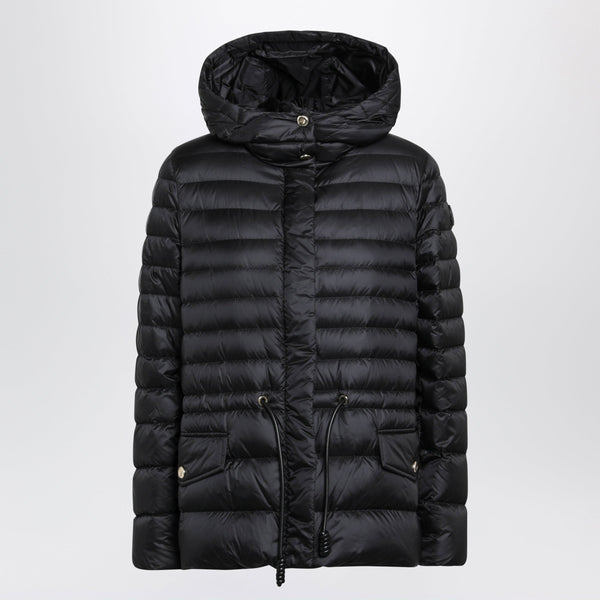 Down Jacket Raies In Black Nylon