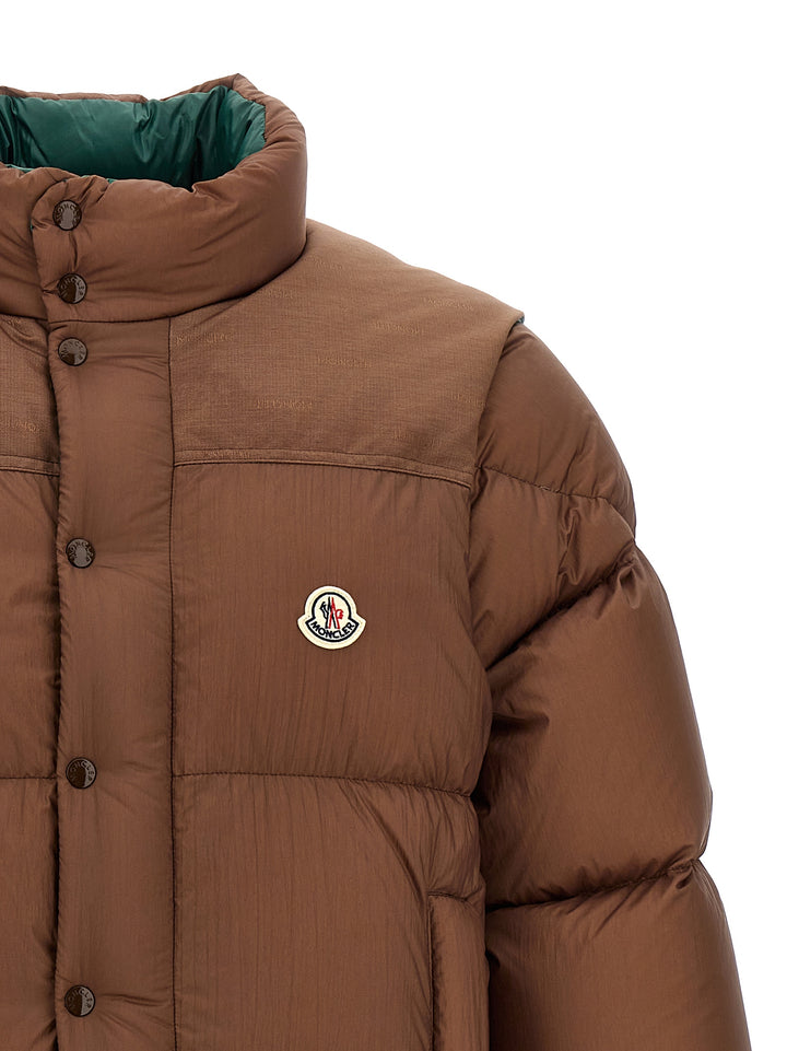 Moncler Verone 1 Casual Jackets, Parka Brown