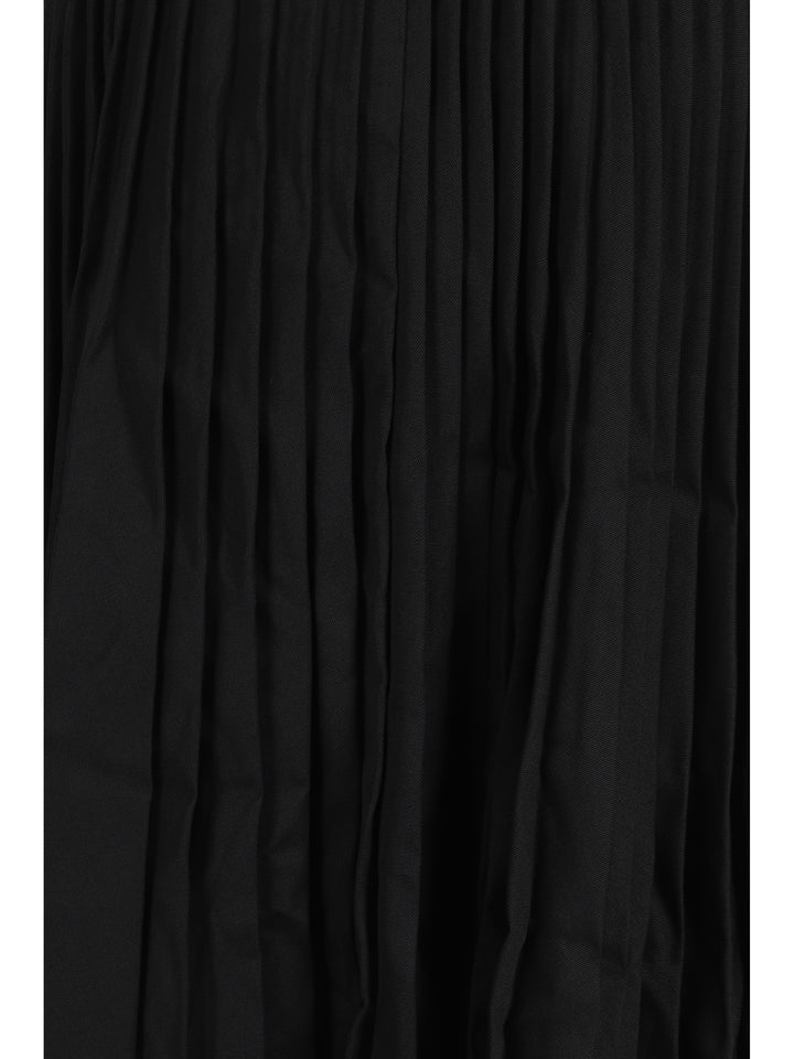 CREASED PLEATED SKIRT