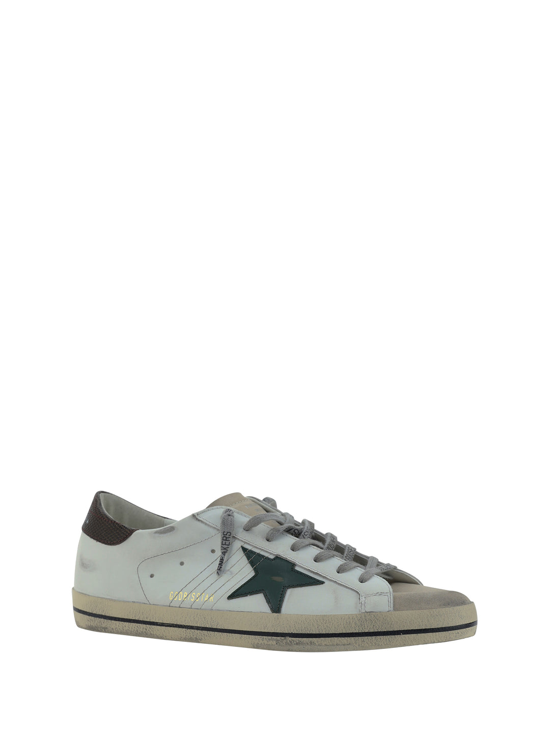 SUPER STAR LEATHER UPPER AND STAR SUEDE