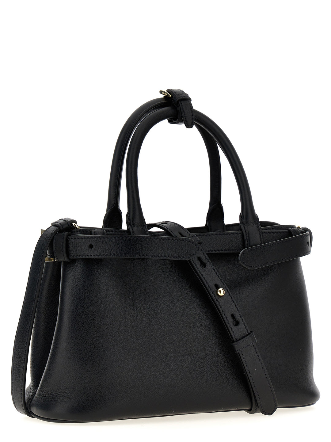 Prada Prada Buckle Small Hand Bags - Black | 4b5d5ef0c52f73e9a8d627cd1511ab2b0fba008c