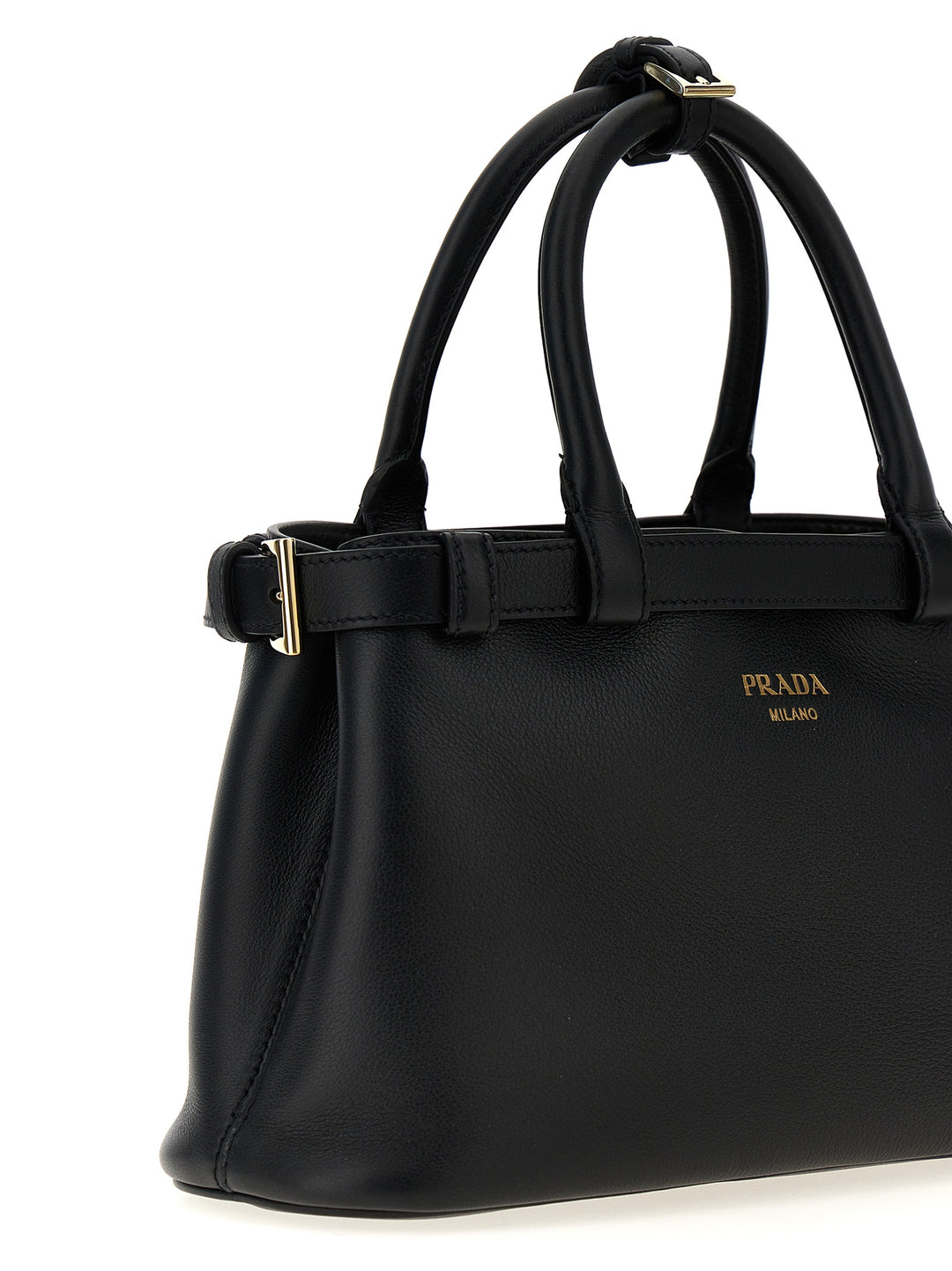 Prada Prada Buckle Small Hand Bags - Black | abdbed24b1a1d099c4be7b1a36f04080259e151f