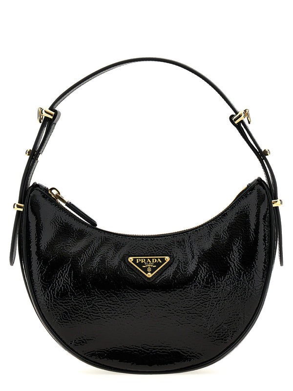 Prada Arqué Shoulder Bags Black