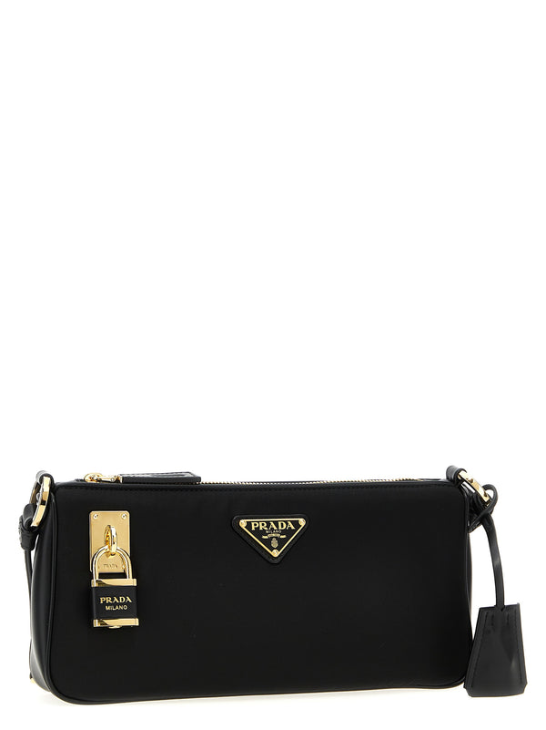 Re-Nylon Small Shoulder Bag Shoulder Bags Black