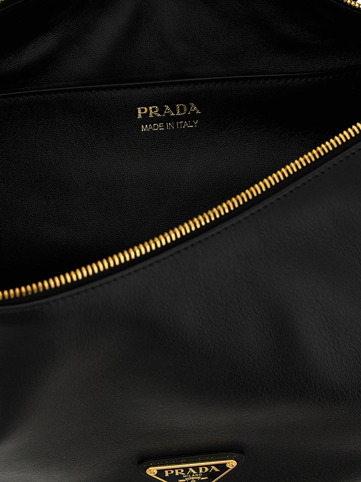 Prada Demi-Lune Shoulder Bags Black