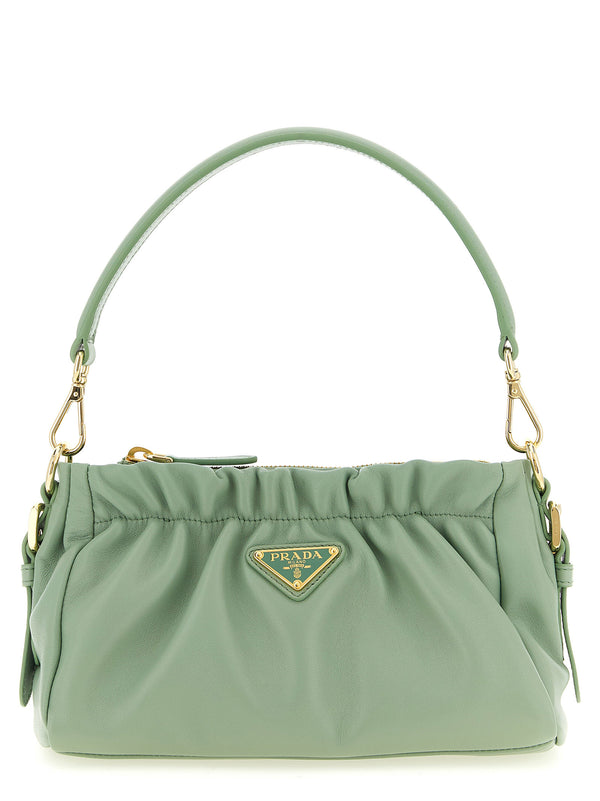 Leather Shoulder Bag Green