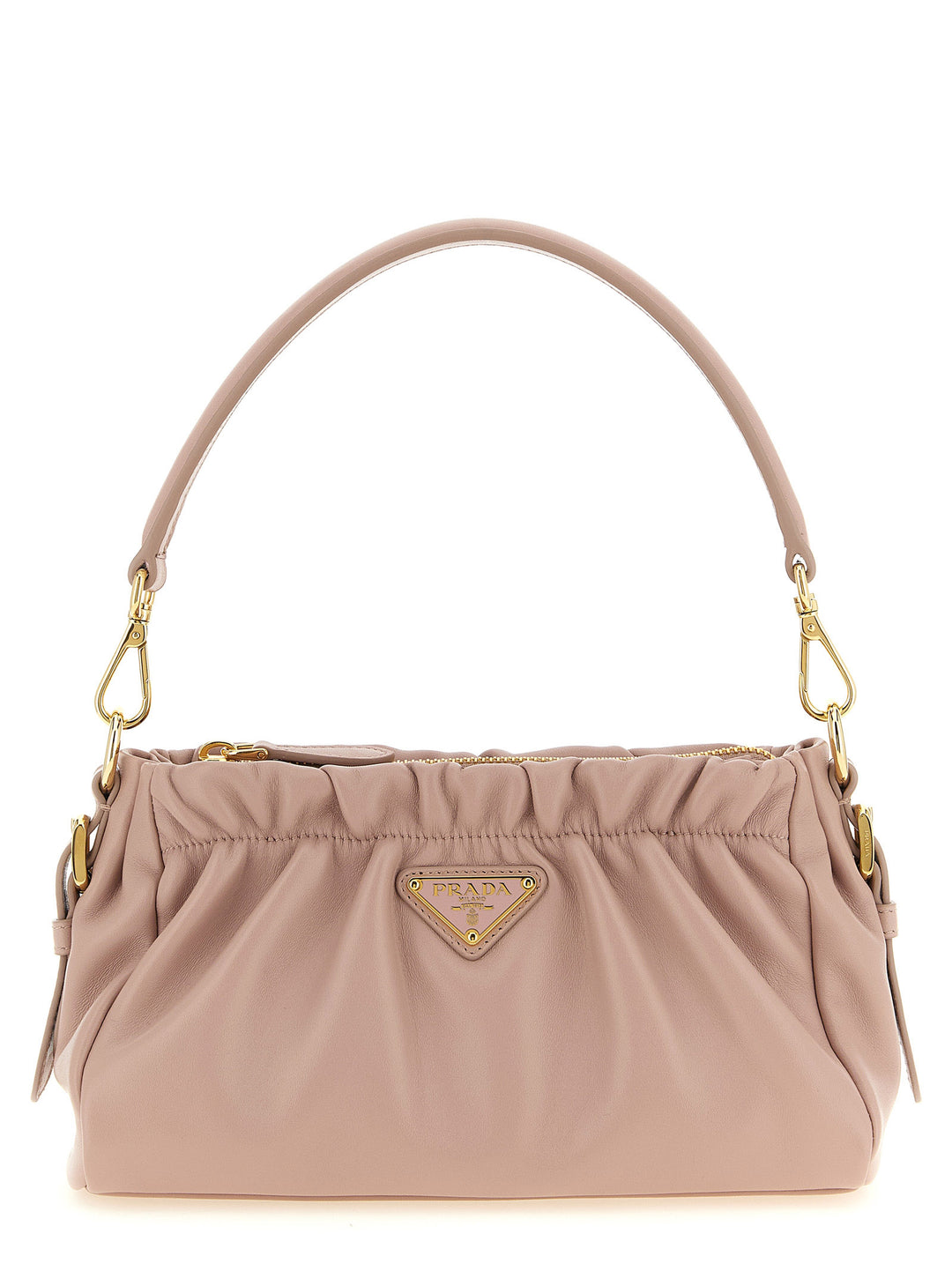 Prada Leather Shoulder Bag Shoulder Bags - Pink | 3ff87677f15476fd227c80ce6365e85d4ec5b338