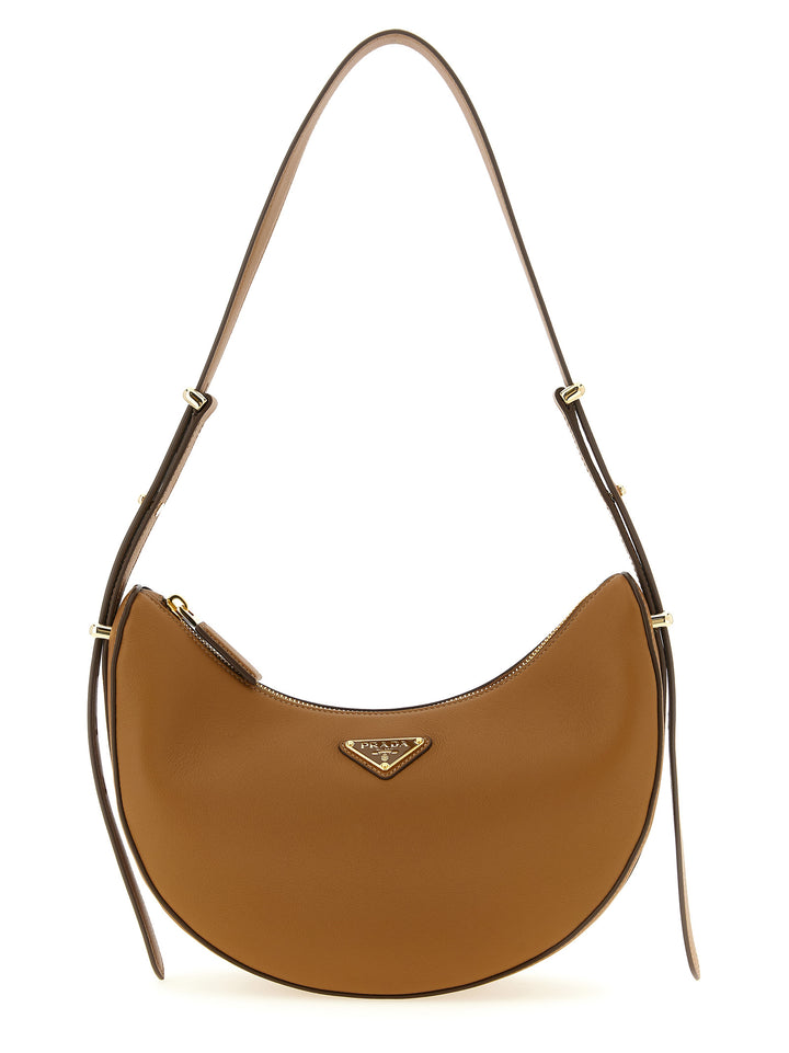 Prada Prada Arqué Shoulder Bags Brown