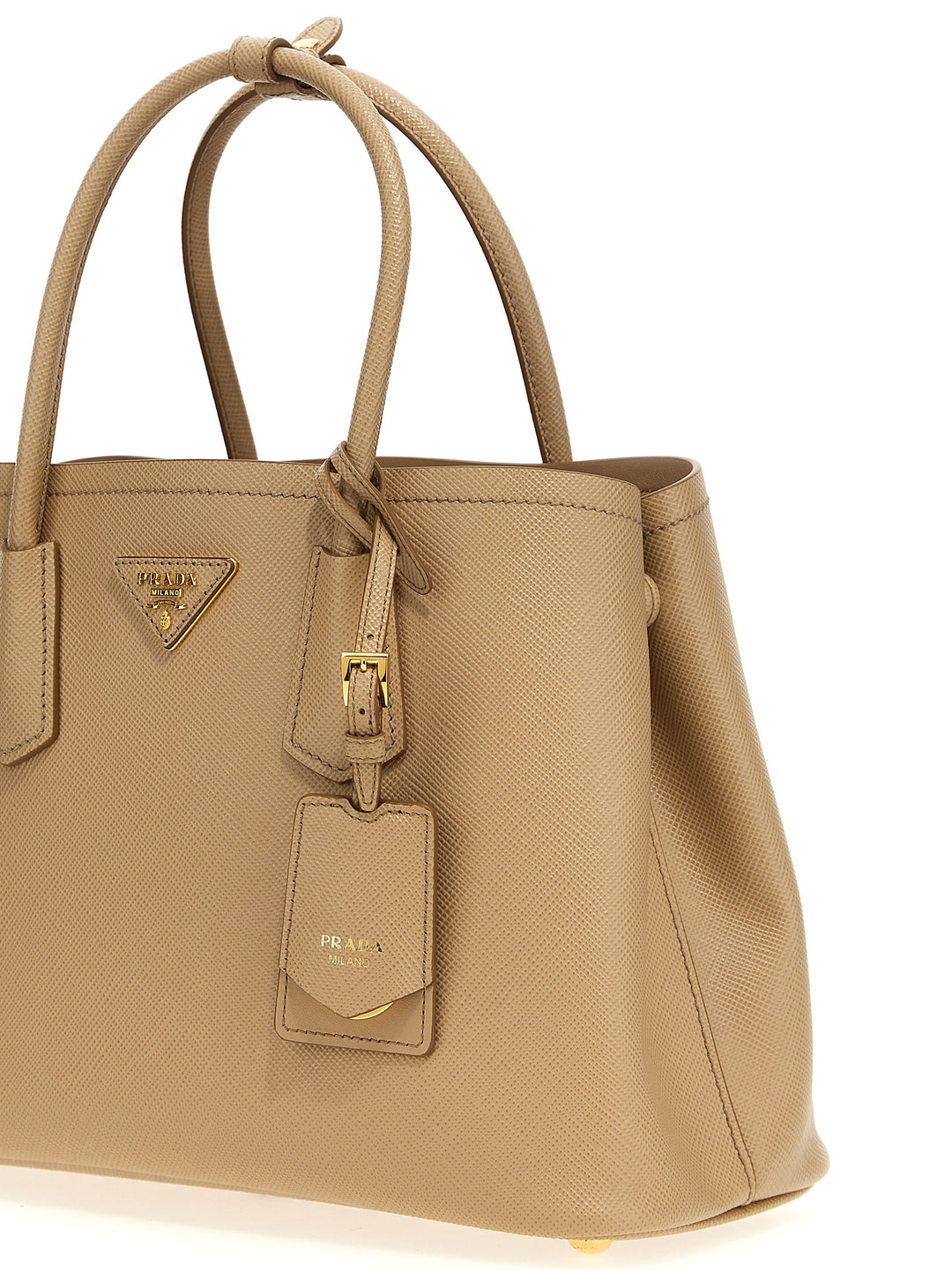 Prada Saffiano Handbag Hand Bags - Beige | 943207e9004c12bd7b485ce4ed15d5caed2a2c30