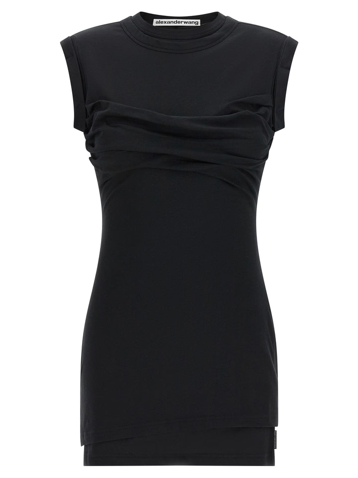 Alexander Wang Twisted Bust Layered Dresses - Black | ee5969acd041b6dd48492065bfb8a163bcbfe7b4