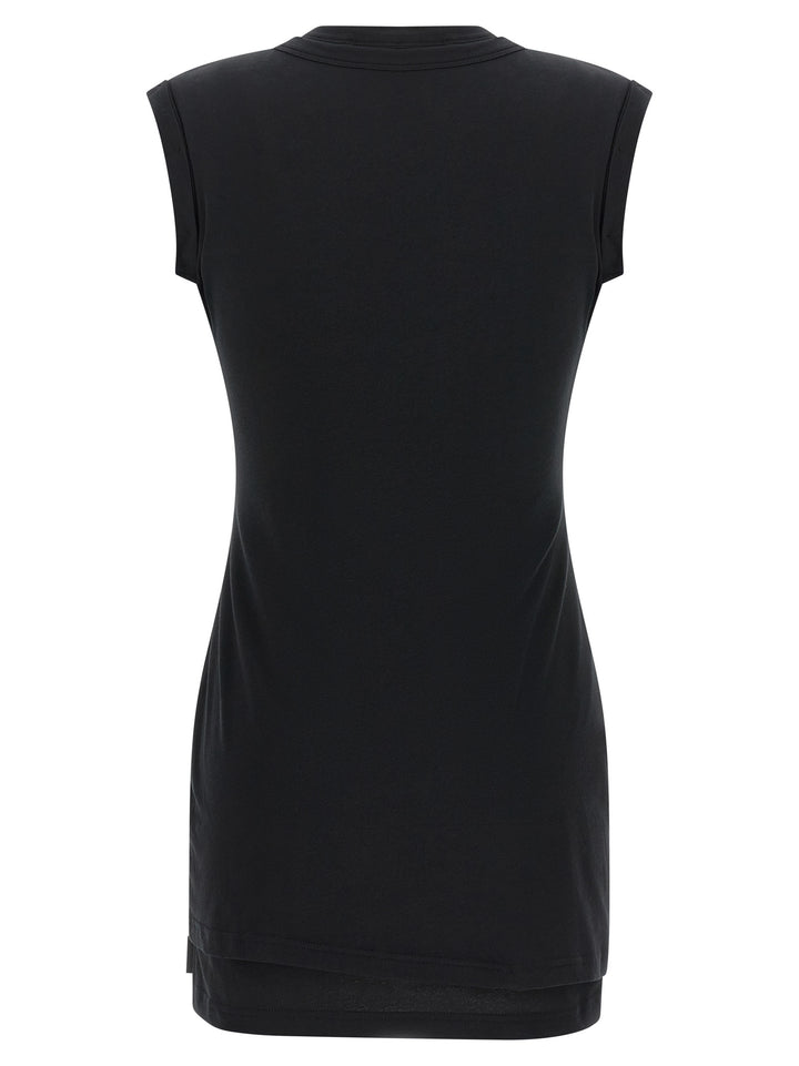 Alexander Wang Twisted Bust Layered Dresses - Black | ef53890afda1f82ef8647fe21575f7fc38271b0f