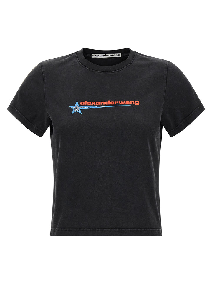 Alexander Wang Shrunken T-shirt - Black | 887c988c8387fb8f08e8b934f553a43263515638