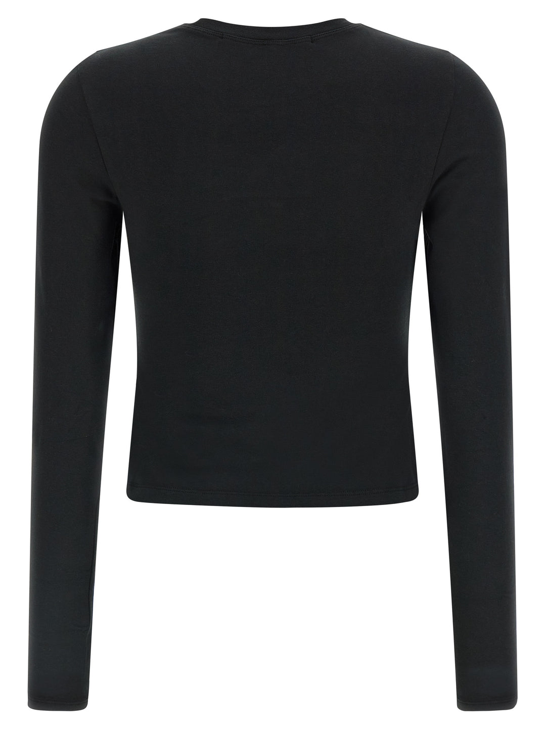 Alexander Wang Ls Tee W/Logo Print T-shirt - Black | fca6b2de058614294821380f340d8e991769874b
