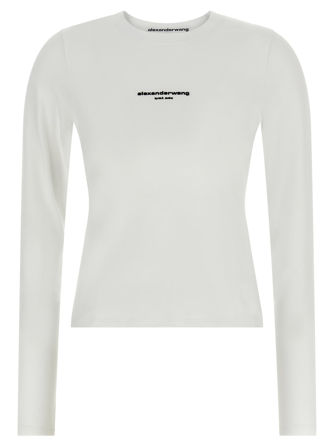 Alexander Wang Ls Tee W/Logo Print Sweaters and Cardigans - White | dc2409183f41d7fd46f72f9f4dbcecd49a80b2a0