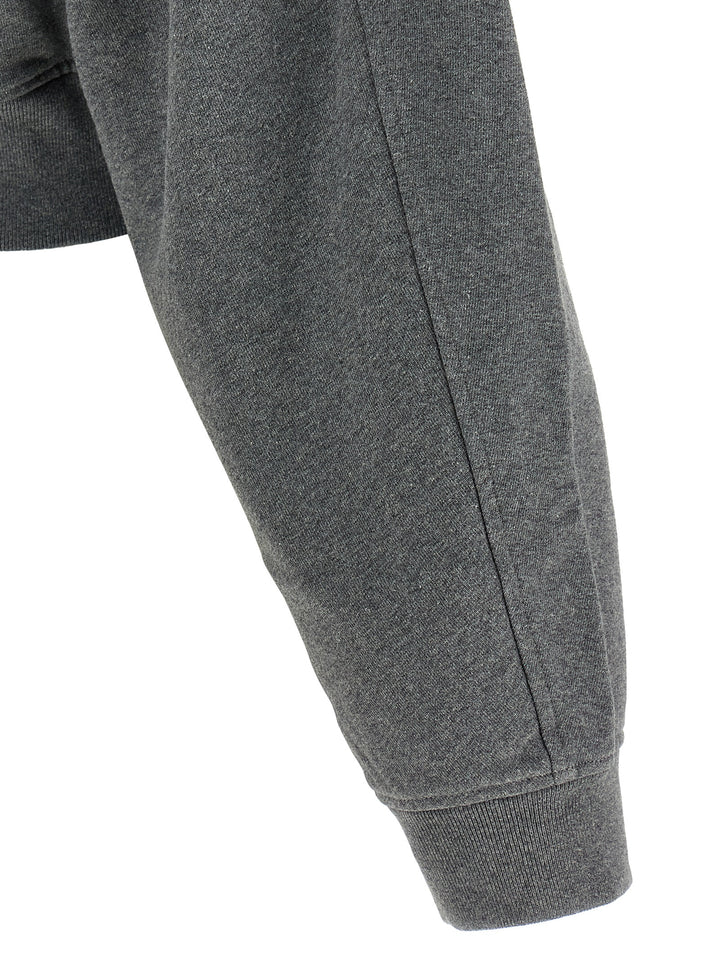 Alexander Wang Zip-Up Hoodie Sweatshirt - Gray | 3c48ed5739c563f49b8828995e058791909a2d83