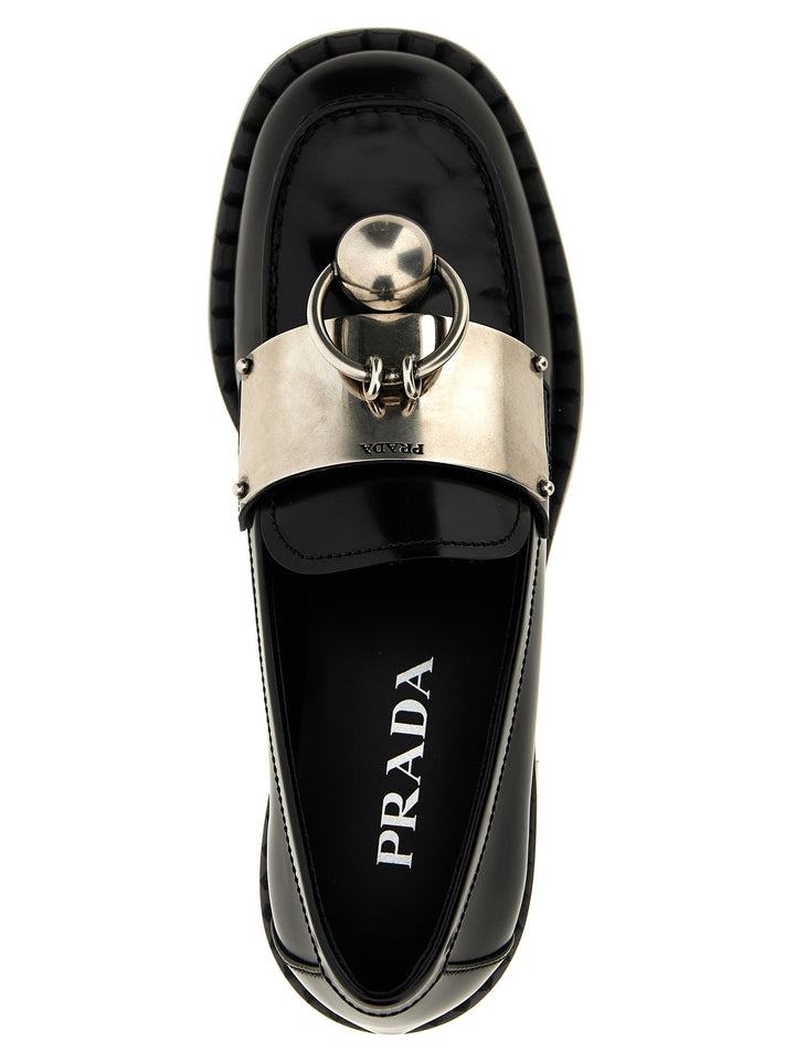 Prada Piercing Loafers - Black | 5b4c5cad20bf332e4e7707cb08804e017d37890b