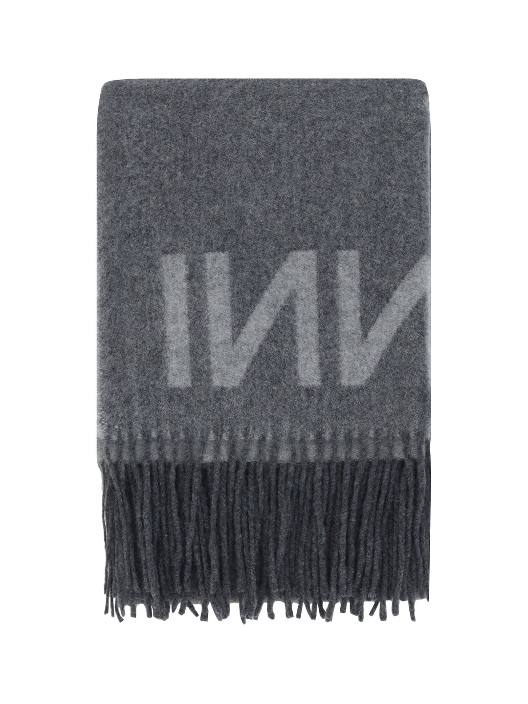 FRINGED WOOL SCARF