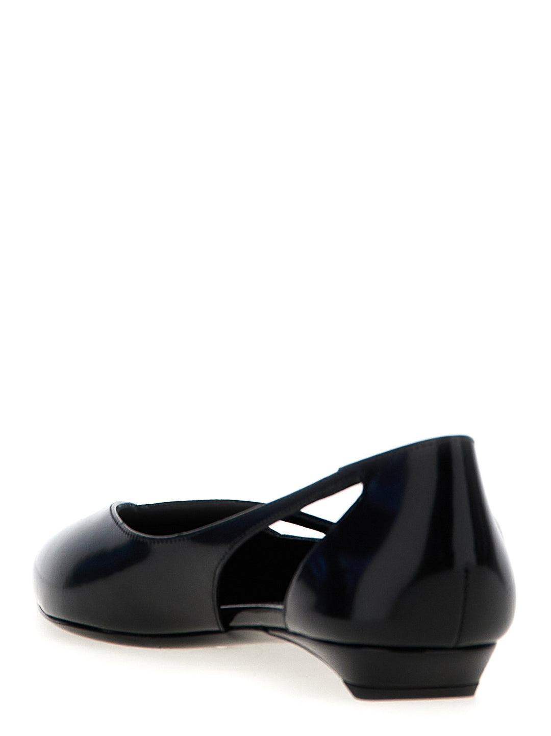 Prada Cut-Out Leather Ballet Flats Flat shoes - Black | 20b2425cac13516dc0bcfd0a7c6a9daba394f7db