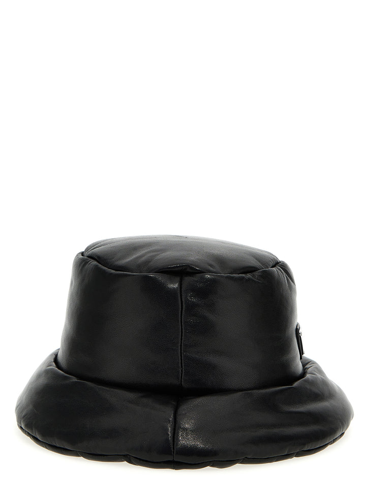Prada Nappa Bucket Hat Hats - Black | d564387fee28386756a94a29120558abd9aef5be