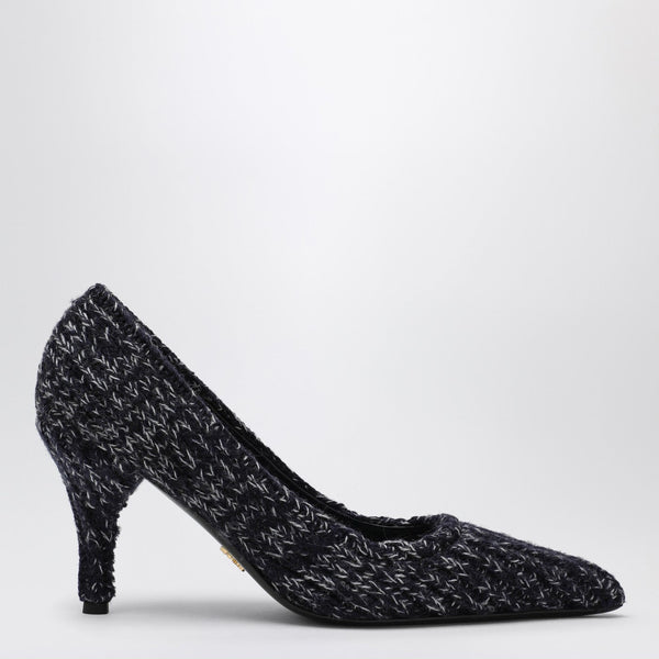 Blue Knitted Décolleté