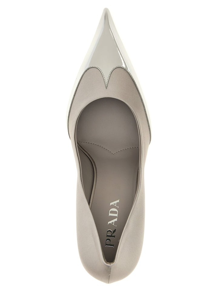 Prada Satin Pumps - Silver | a6045d692d16df98f18c091eecce77573191b073