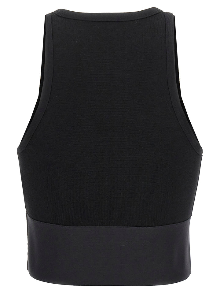 Scoop Neck Bra Tops Black