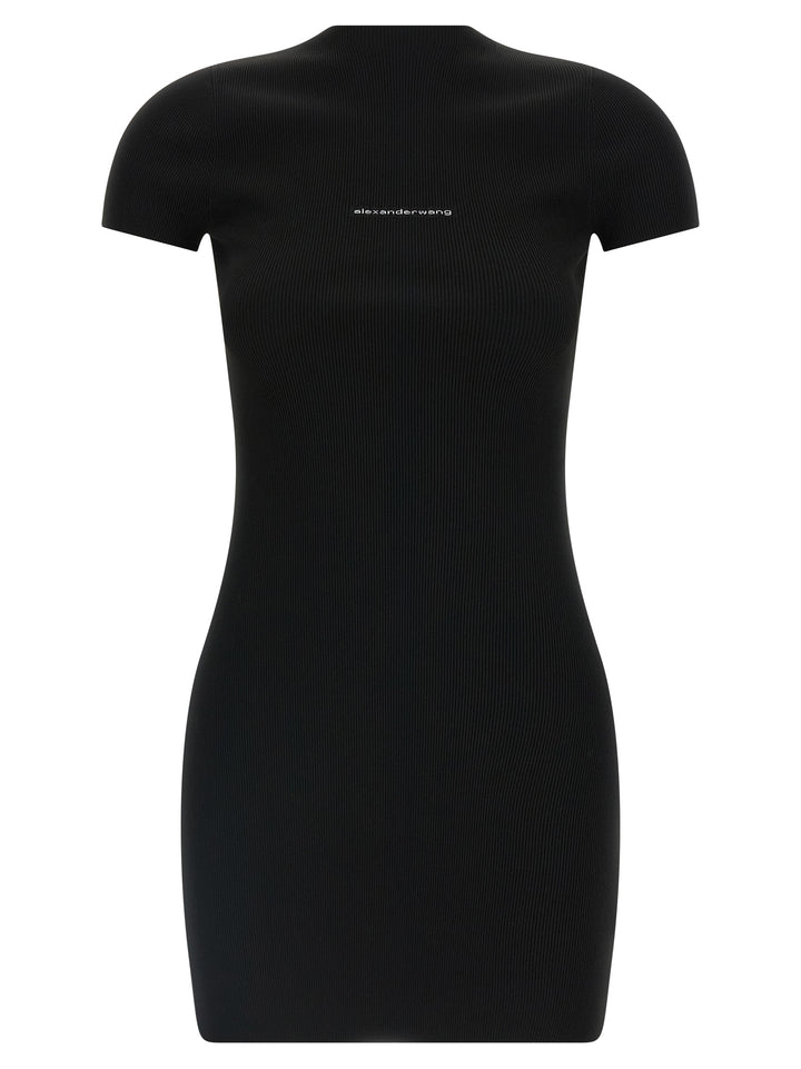 Alexander Wang Logo Dress Dresses - Black | 933f8f4468b4e2bc046bbfe401fe67d535c8eca8