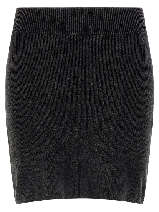 Chenille Skirt Skirts Black