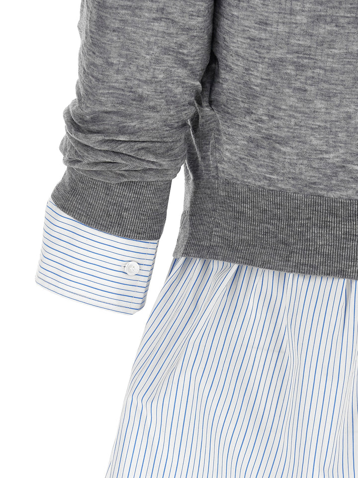 Alexander Wang Knitted Shirt Shirt and Blouse - Gray | bbbd35a55ee8ca3b142fcf74e16706e8c20ae9e5