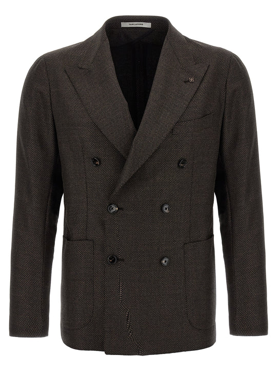 Micro Squares Blazer Brown