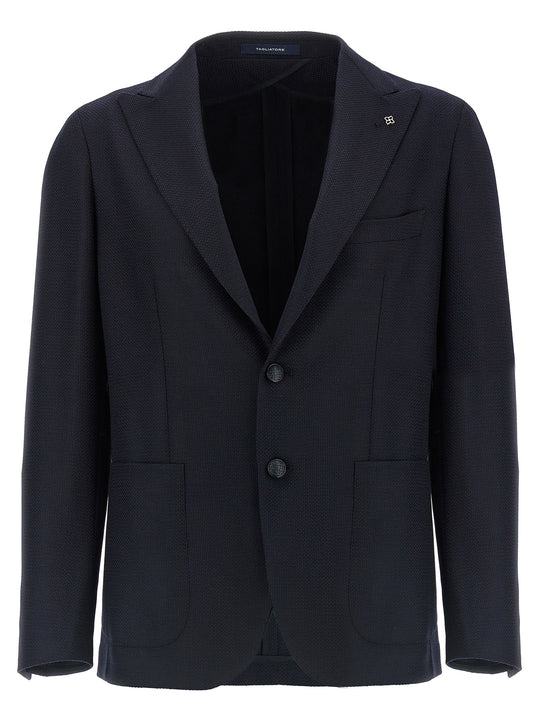 Micro Squares Blazer Blue