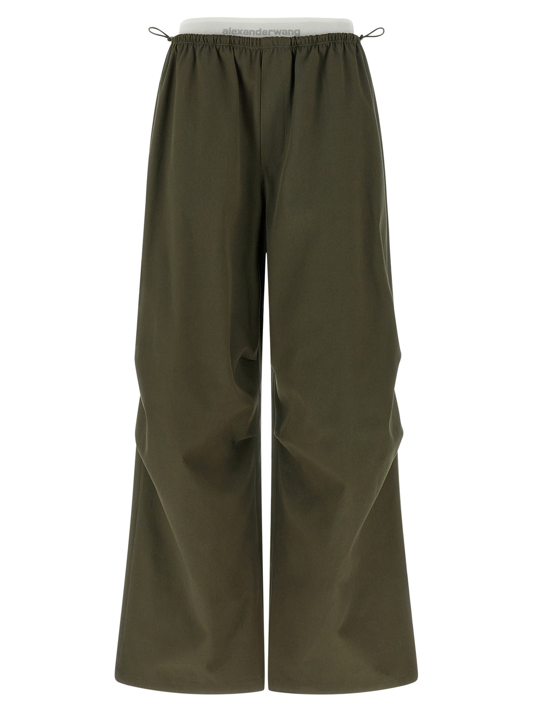 Alexander Wang Double Layer Waist Trousers Pants - Green | c9f13f0eb3a55ca09dbbe546d8faec3bd60e103a