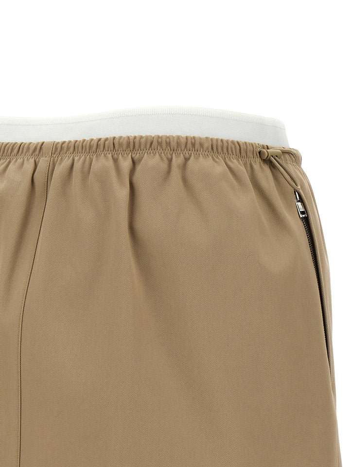 Alexander Wang Double Layer Waist Skirt Skirts - Beige | 710bb44d7d04df3bf237a56bc0dc485a96da86f4