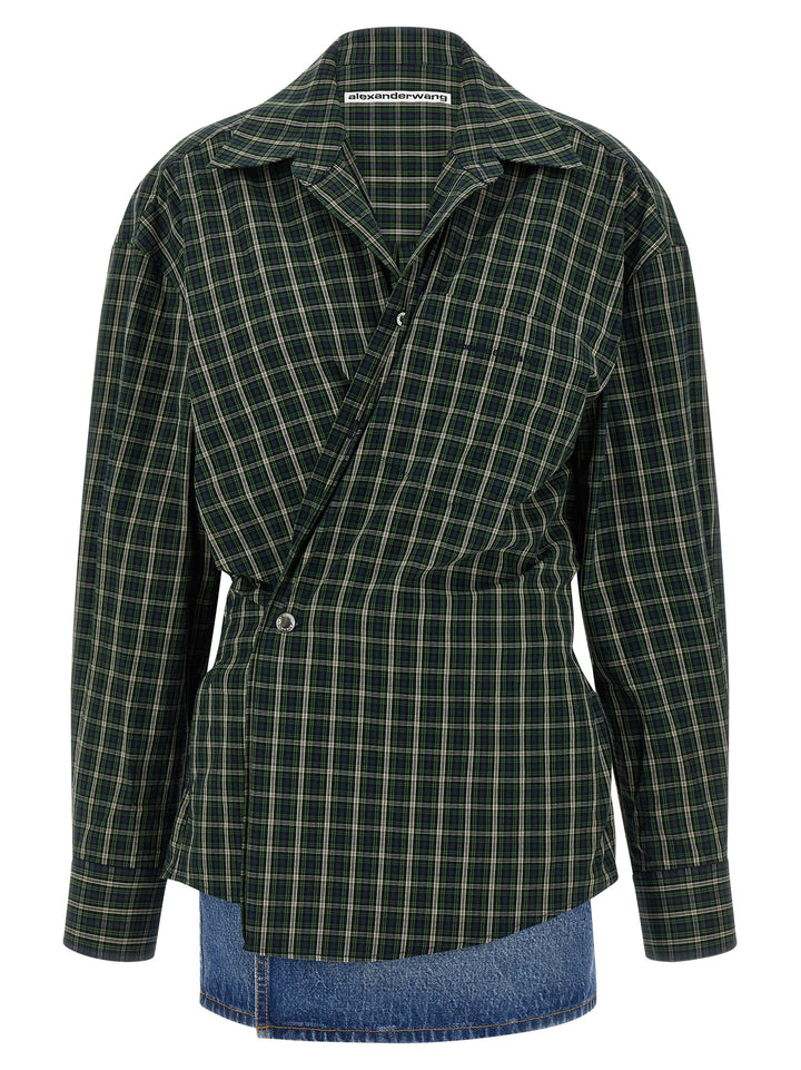 Alexander Wang Wallet Shirt Dress Dresses - Green | bb5a236071f9f4a268f1d1b28f27de5ced040edf