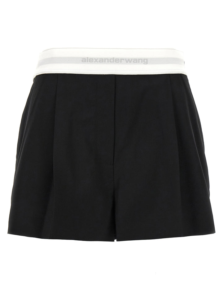 High Wasted Pleated Bermuda, Short Black