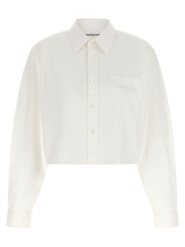 Cropped Shirt Shirt And Blouse White