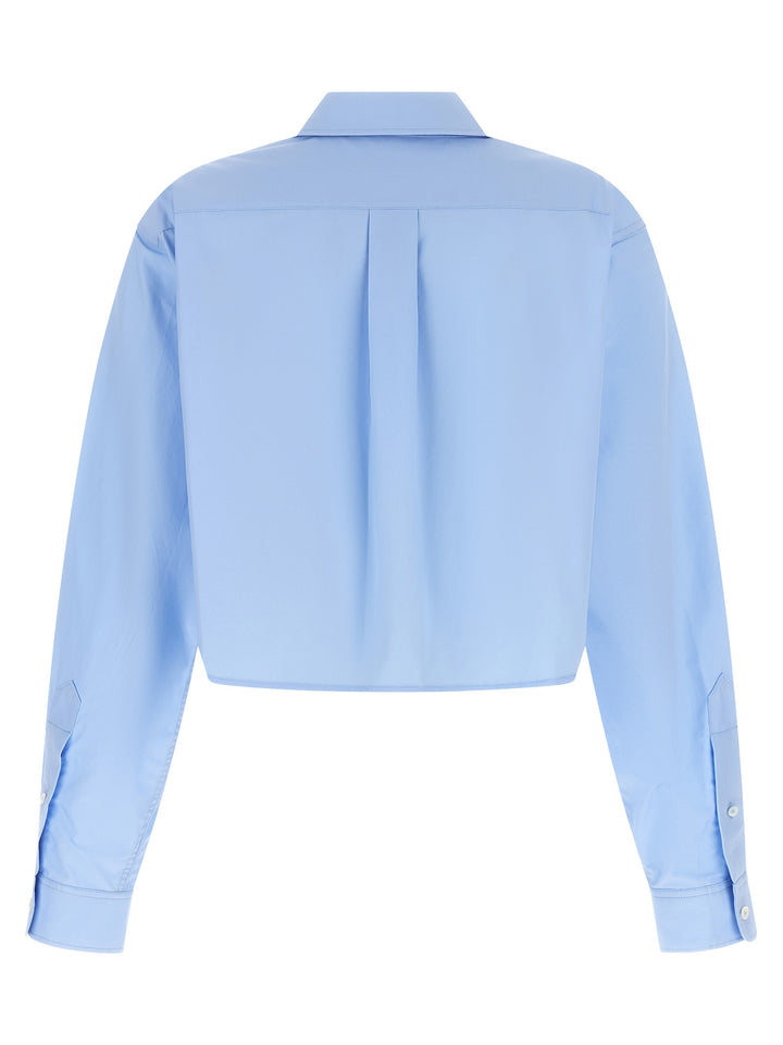 Alexander Wang Cropped Shirt Shirt and Blouse - Light Blue | 413b9be855469a2fcd43bfa7b78353ea81f79aa2