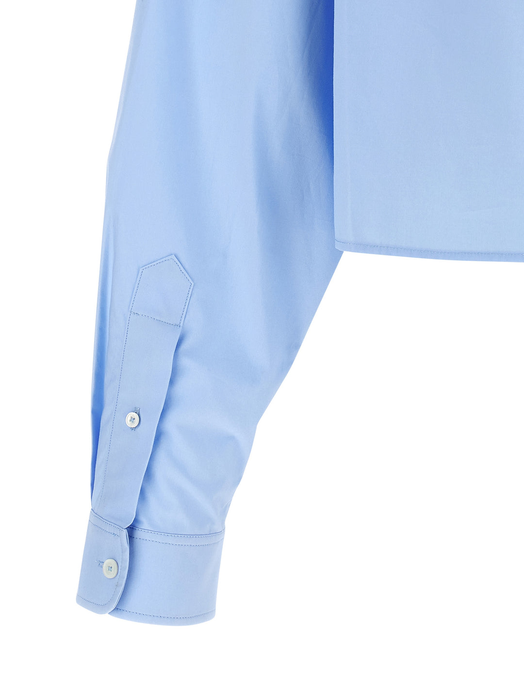 Alexander Wang Cropped Shirt Shirt and Blouse - Light Blue | 1792a0f2dd73c93d49d513069f4ec4641e7c54d6