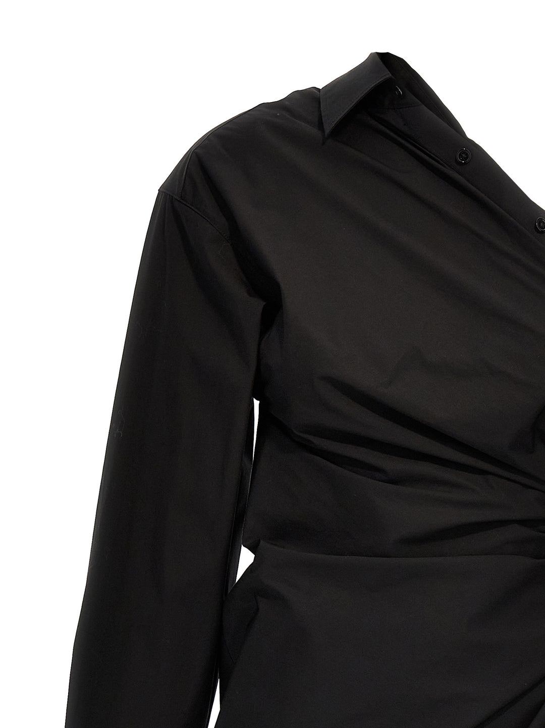 Alexander Wang Asymmetrical Shirt Dress - Black Alexander Wang Asymmetrical Shirt Dress - Black