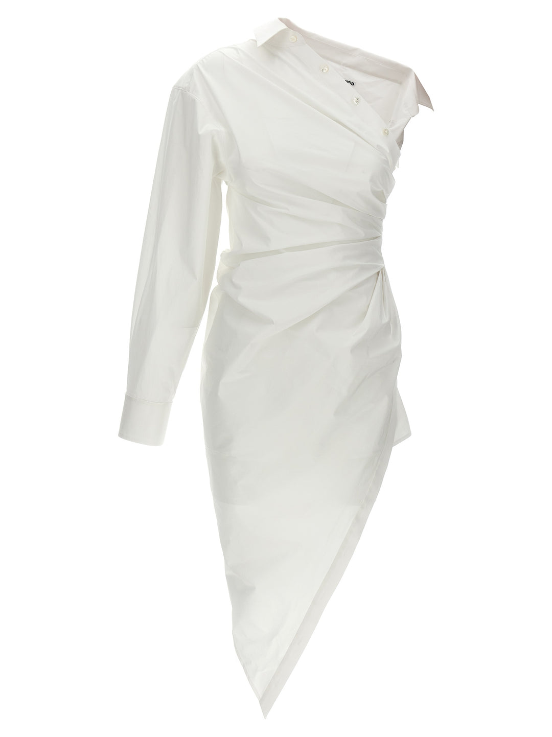 Alexander Wang Asymmetrical Shirt Dress - White Alexander Wang Asymmetrical Shirt Dress - White