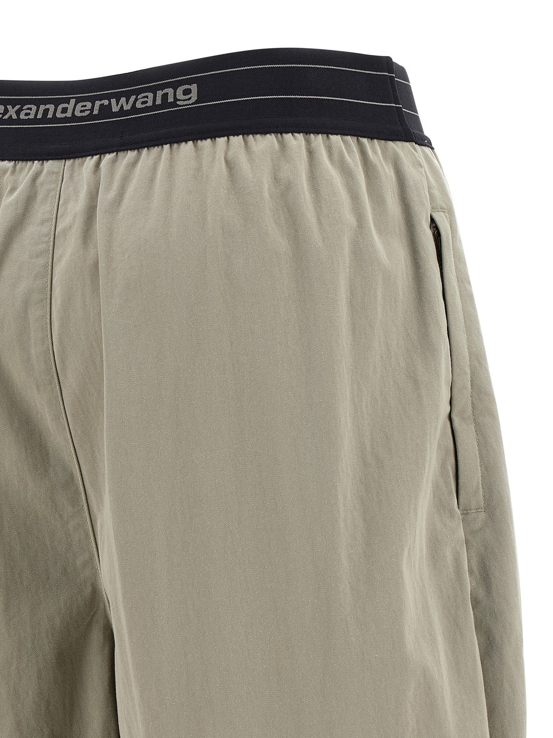 Alexander Wang Logo Elstic Pants - Gray | 6ab015ae706bace3a6aec945c0f90fb01f872371