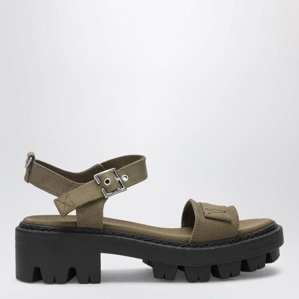 Sandalias Canvas Verde Militar
