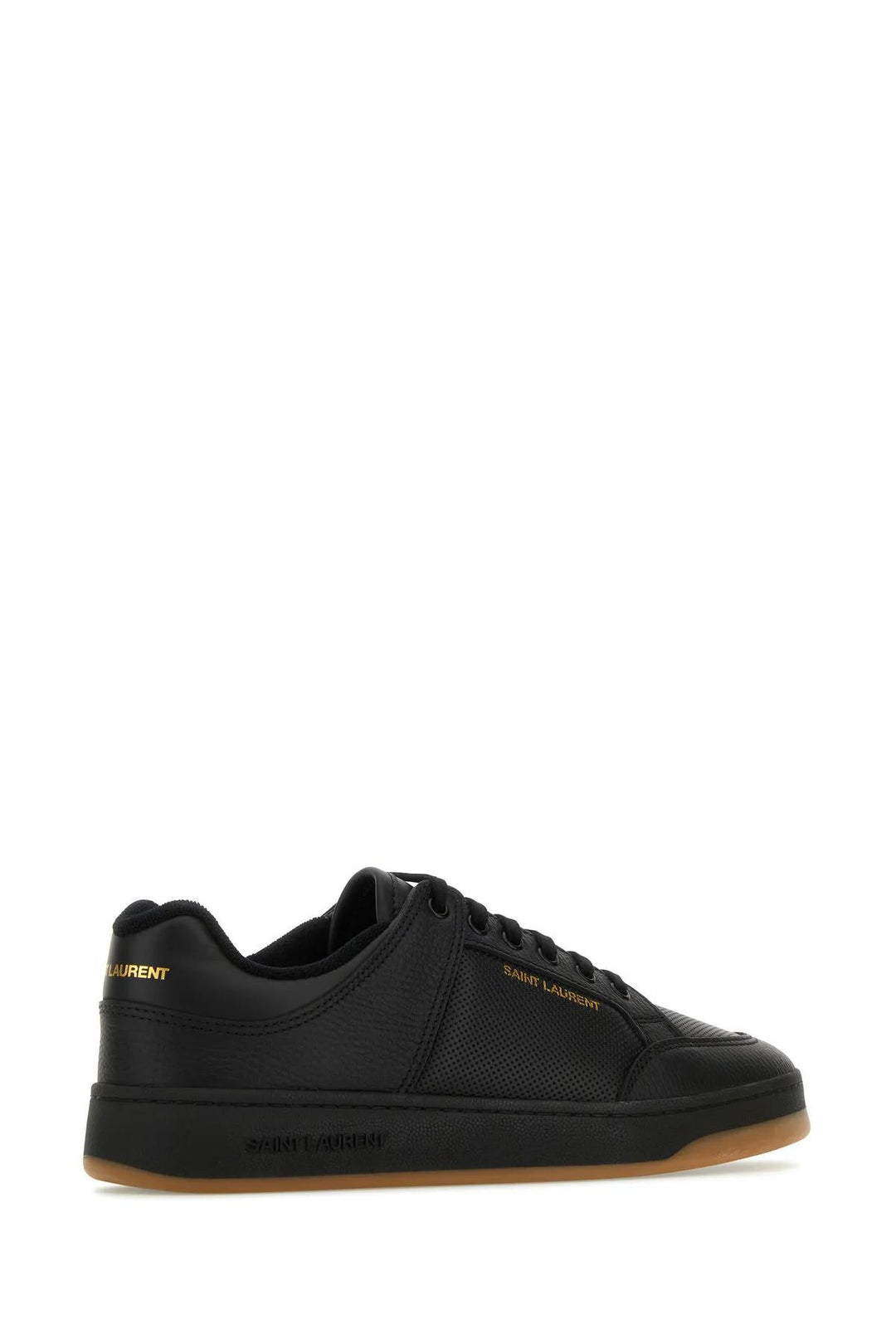 Sl/61 Low-Top In Perforated Leather Sneakers Black