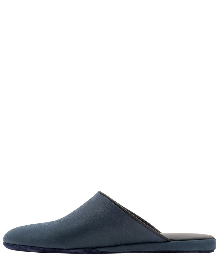 Nabuk Slippers Loafers & Slippers Blue