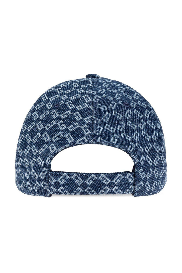 Monogram 72 Denim Cap Hats Blue