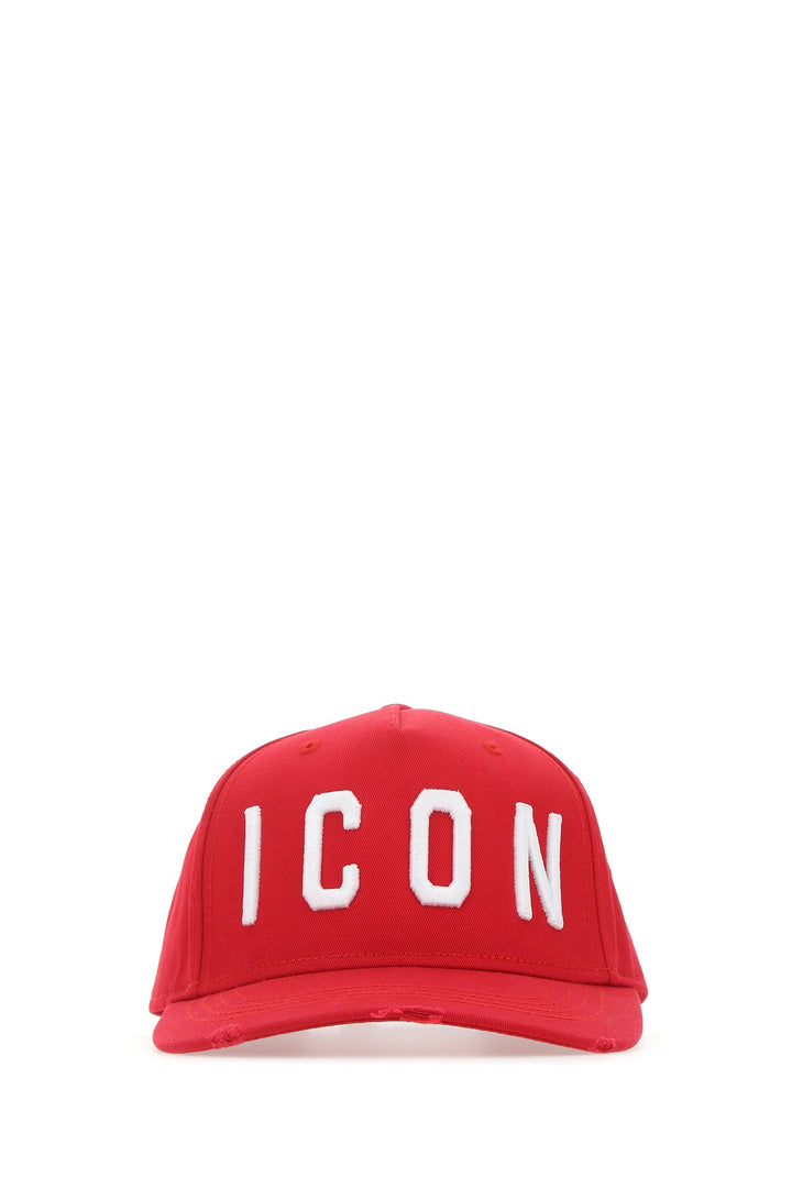 Tiziano red canvas baseball cap