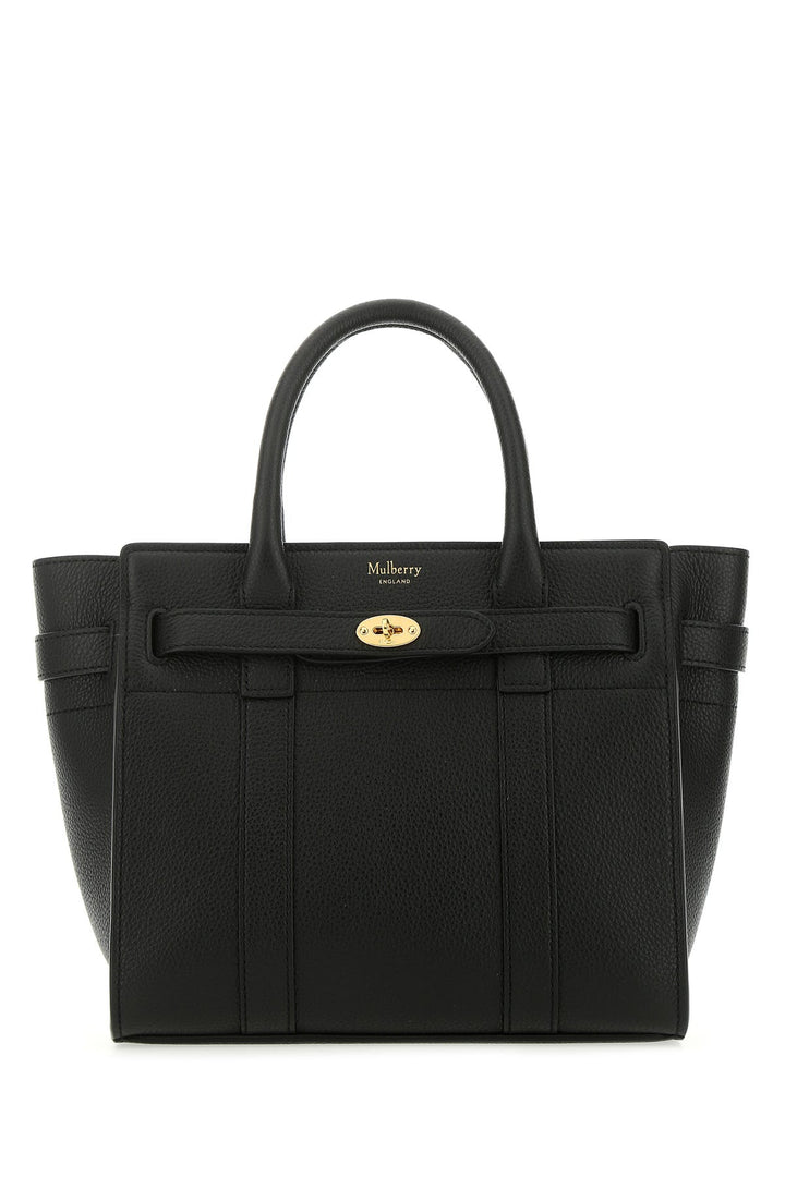 Black leather mini Bayswater handbag