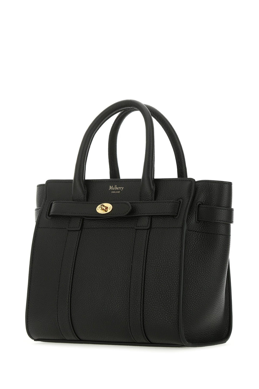 Black leather mini Bayswater handbag