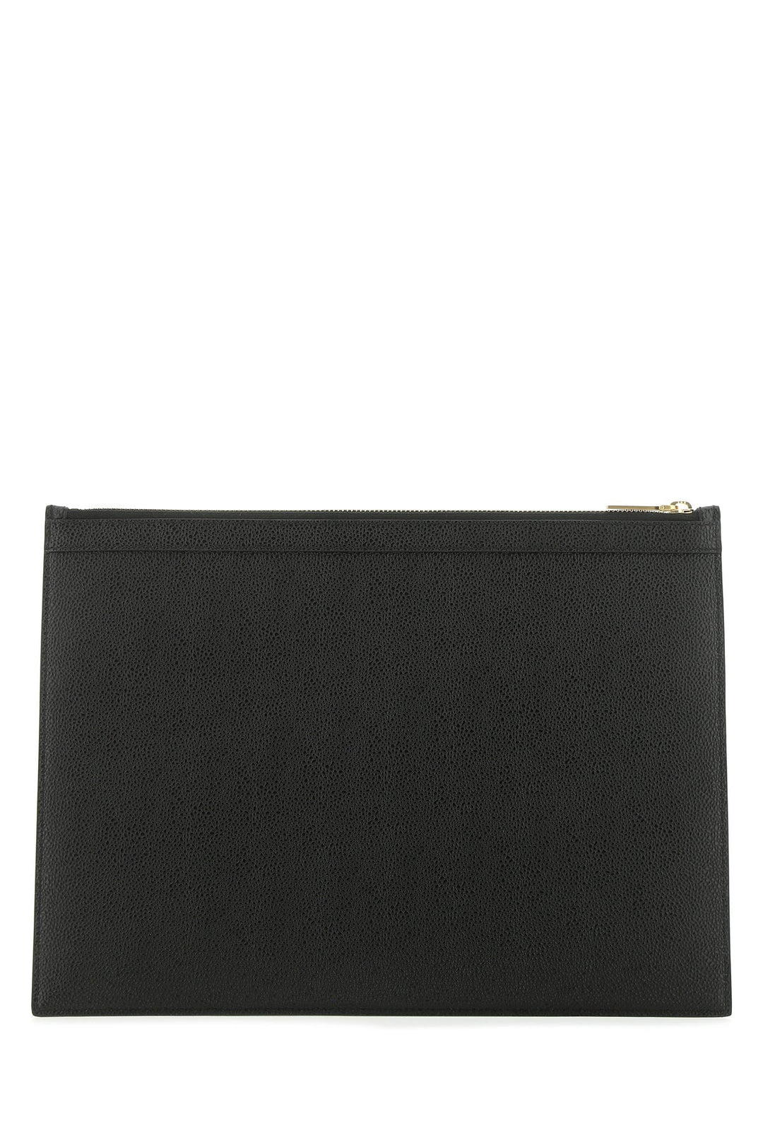 Black leather document case